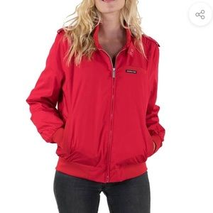 Vintage Members Only red bomber jacket